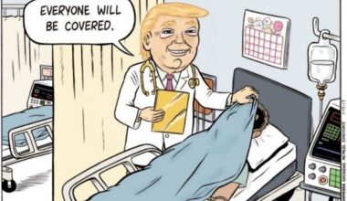 MAGATS’ health care plan finally revealed: a prayer, a GoFundMe, and a coupon for thoughts & prayers. Don’t worry, it’s “covered.”