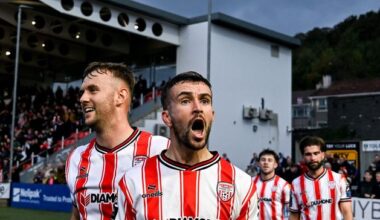 Michael Duffy’s late heroics help Derry City take major step towards European football