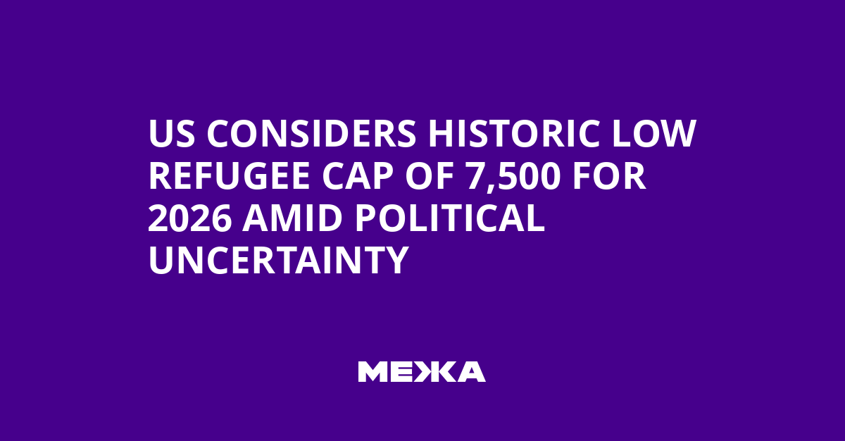 US Considers Historic Low Refugee Cap of 7,500 for 2026 Amid Political Uncertainty | Ukraine news