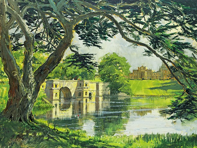 Blenheim Palace – widely considered his greatest landscape, Brown started work at Blenheim (also inset) in 1764 at the behest of George, 4th Duke of Marlborough. He reshaped the contours of the valley and created a spectacular lake out of the meagre River Glyme