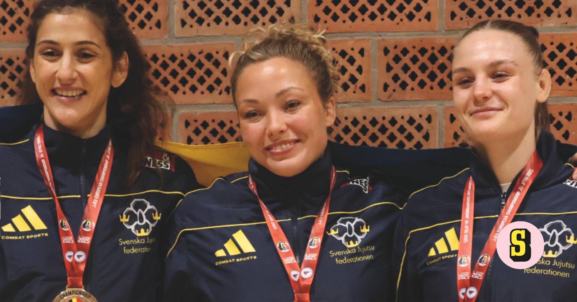 EM-guld till Astrid Schölin och Amanda Vikingssoni jujutsu