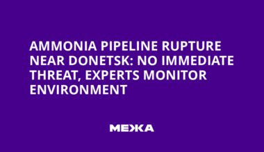 Ammonia Pipeline Rupture Near Donetsk: No Immediate Threat, Experts Monitor Environment