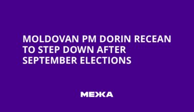 Moldovan PM Dorin Recean to Step Down After September Elections | Ukraine news