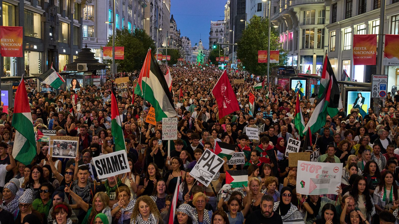 Historic protests in Spain oppose Gaza genocide