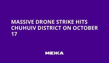 Massive Drone Strike Hits Chuhuiv District on October 17