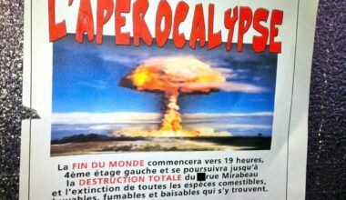 Ah la bonne époque de la fin du monde...