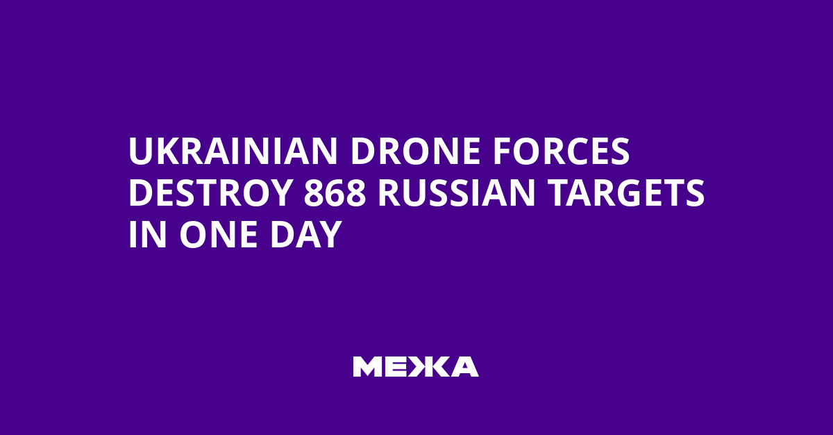 Ukrainian Drone Forces Destroy 868 Russian Targets in One Day | Ukraine news