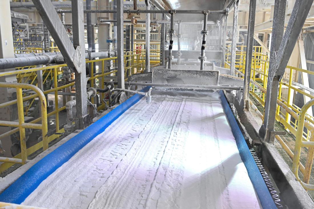 Ein Lithium-Werk in Chile.