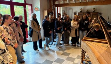 Des lycéens d'Abbeville découvrent l'orgue et les clavecins de Eu