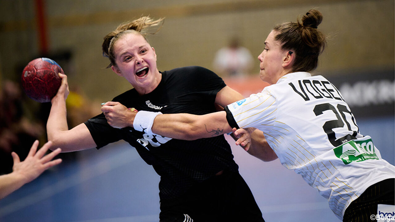 Belgische handbalvrouwen wegen te licht voor sterk Duitsland in EK-kwalificaties