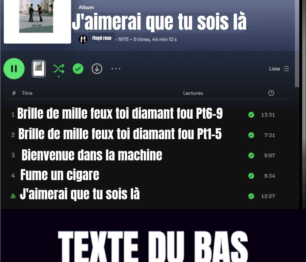 Parce que j'ai oublié de trouduire, voici la meilleure version de mon poteau précédent