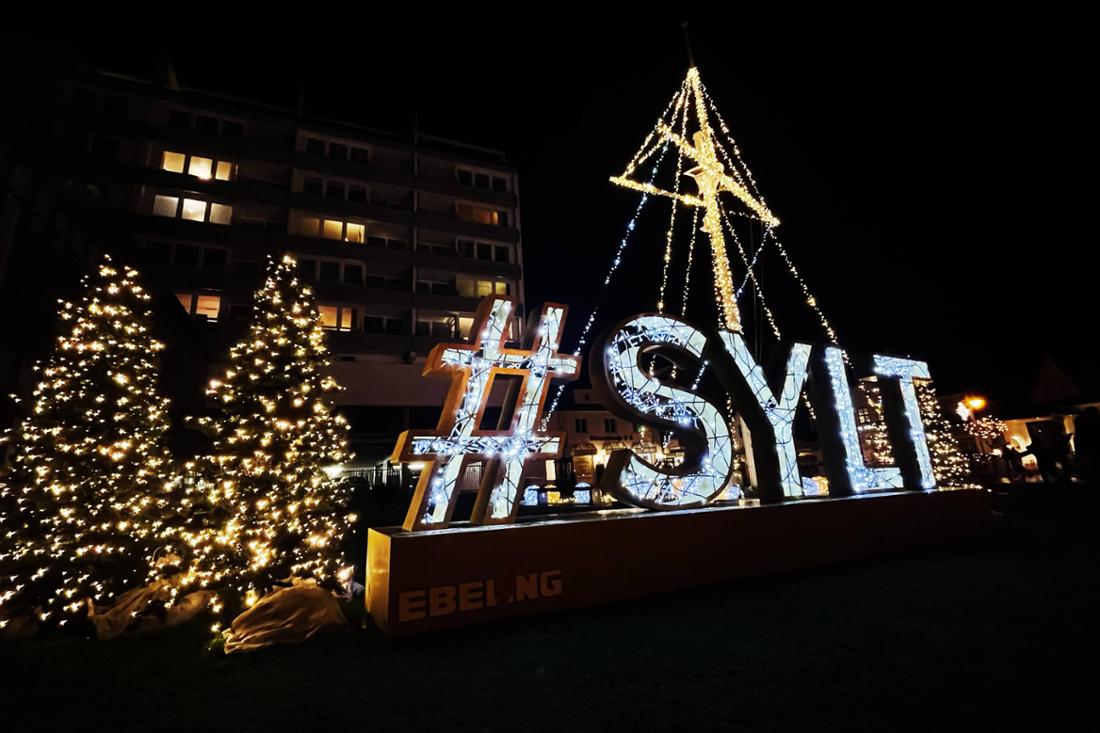 Weihnachten auf der Nordseeinsel: Den größten Weihnachtsmarkt auf Sylt gibt es in Westerland.