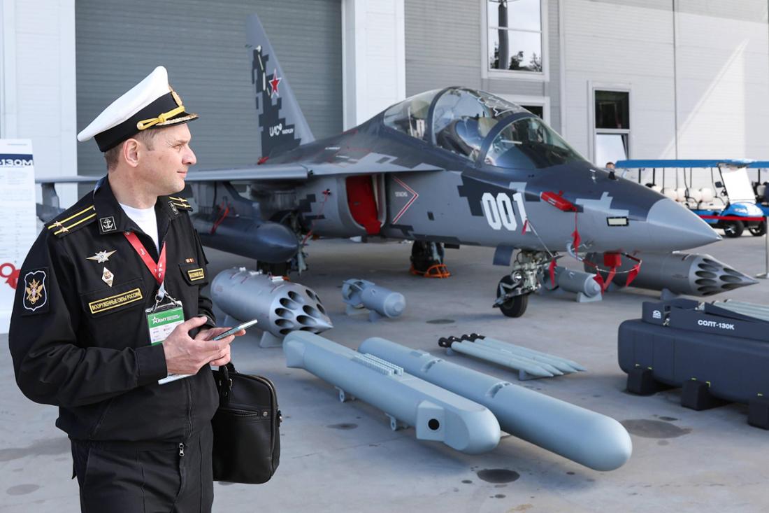 Ein russischer Trainingskampfjet vom Typ Jak-130. (Symbolfoto)