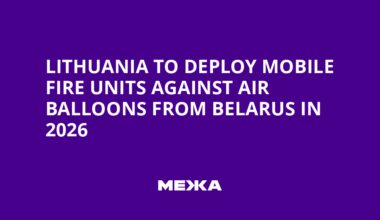 Lithuania to Deploy Mobile Fire Units Against Air Balloons from Belarus in 2026