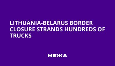 Lithuania-Belarus Border Closure Strands Hundreds of Trucks | Ukraine news