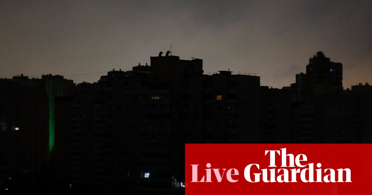 Kyiv plunged into darkness by ‘massive’ Russian attack targeting Ukraine energy sector – Europe live | World news