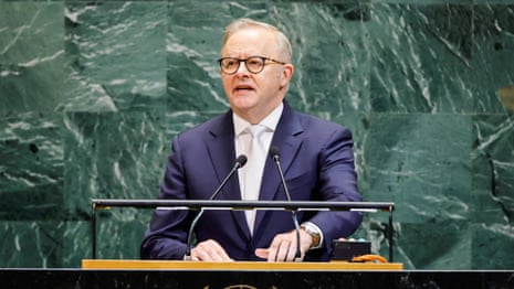 Watch in full: Australian PM Anthony Albanese delivers speech to UN general assembly – video