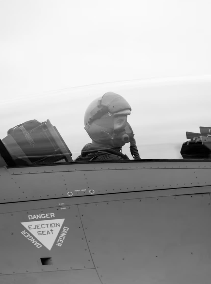 Accompanied by an experienced pilot, Prince Christian took off from Skrydstrup Air Base in Jutland on Monday. 