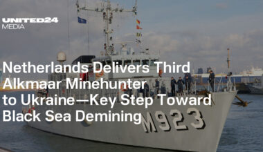 Netherlands Delivers Third Alkmaar Minehunter to Ukraine—Key Step Toward Black Sea Demining — UNITED24 Media