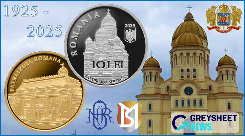 enlarged image for Romania. Gold and Silver Coins Released Celebrating the Centenary of the Romanian Patriarchate