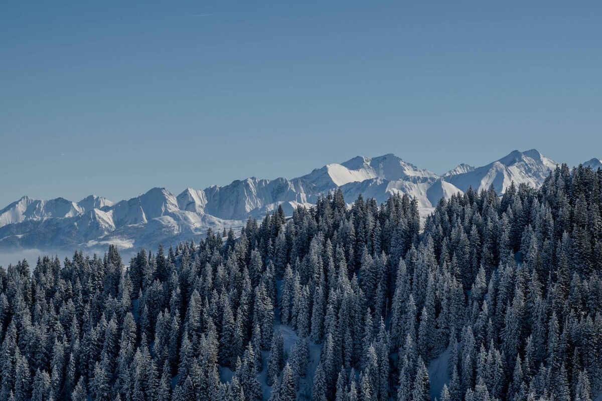 View of the Austrian alps from Kitzbahel  View of the Austrian alps from Kitzbahel