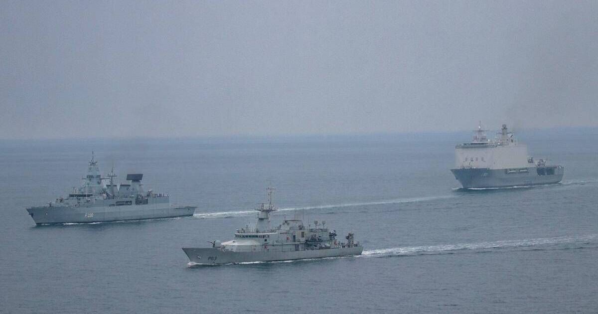 Nato warships carry out drills with Irish navy to 'strengthen maritime co-operation'