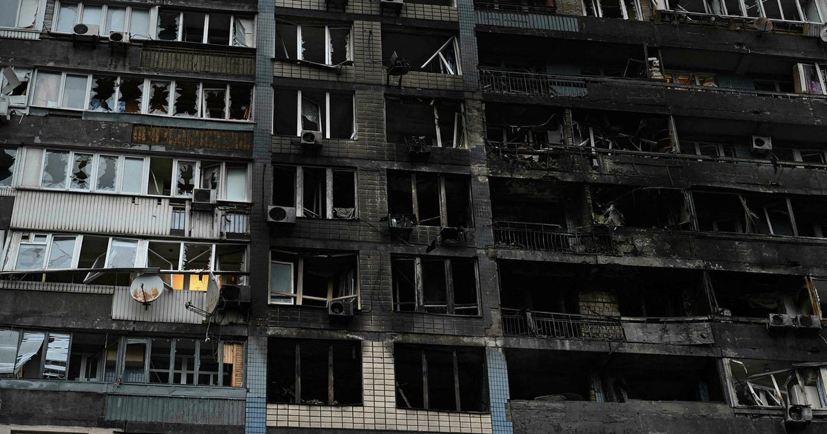 Omfattande rysk attack mot Kiev