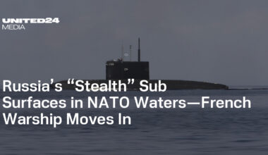 Russia’s “Stealth” Sub Surfaces in NATO Waters—French Warship Moves In — UNITED24 Media