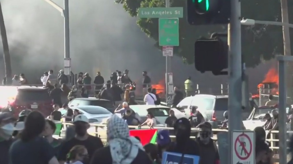 PREVIOUS COVERAGE: Police brace for 4th day of anti-ICE protests in LA