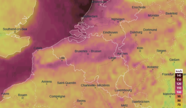 Major Windstorm to affect Belgium (maximum gusts for this Thursday)