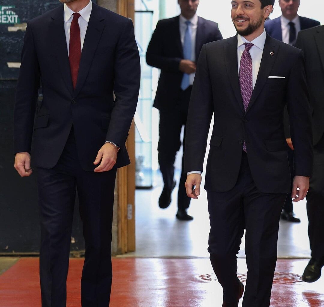 Prince William and Al Hussein bin Abdullah II visited RAF Benson