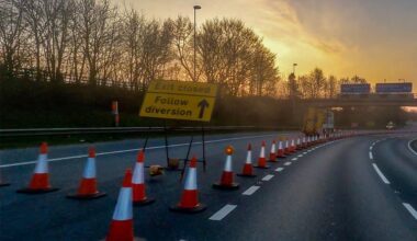 Time Lapse of a UK motorway being repaired over a year