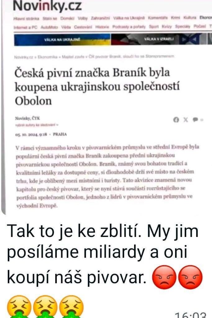 Smrtelná rána pro dezole - Braník koupila ukrajinská společnost