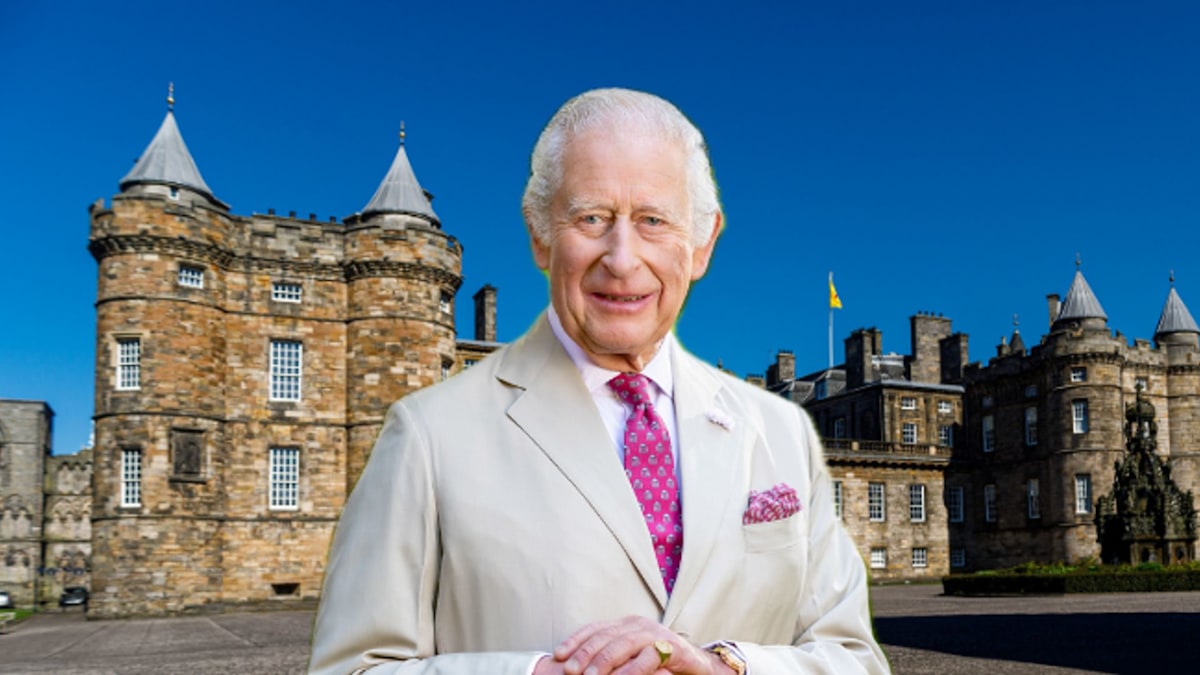 King Charles' 16th-century Palace of Holyroodhouse he only uses once a year