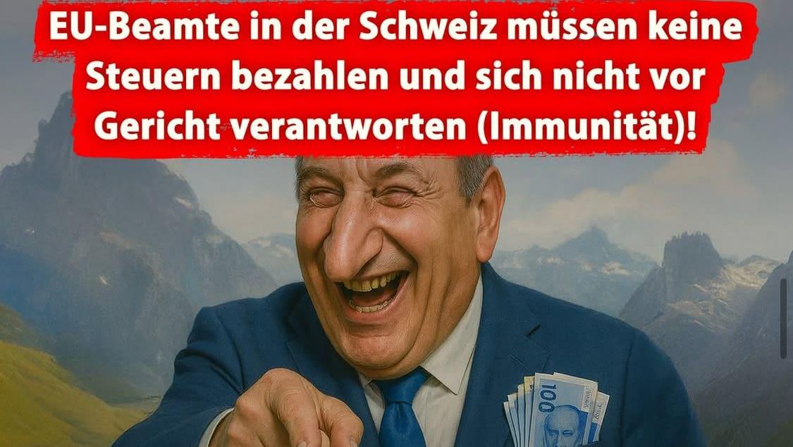 SVP erntet Kritik für KI-Bild gegen EU-Deal(SVP receives criticism for AI image against EU deal)