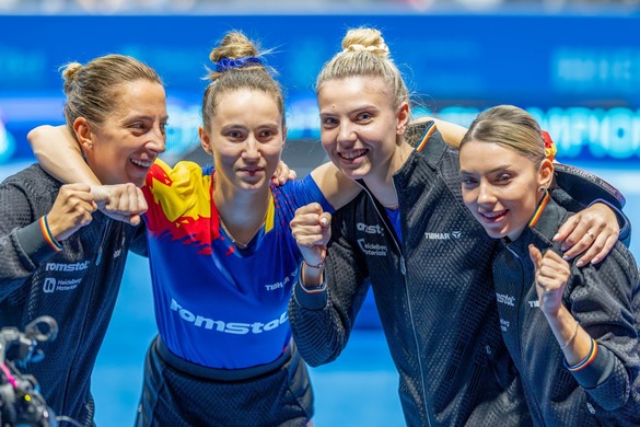 FOTO România este vicecampioană europeană la tenis de masă atât la feminin, cât și la masculin