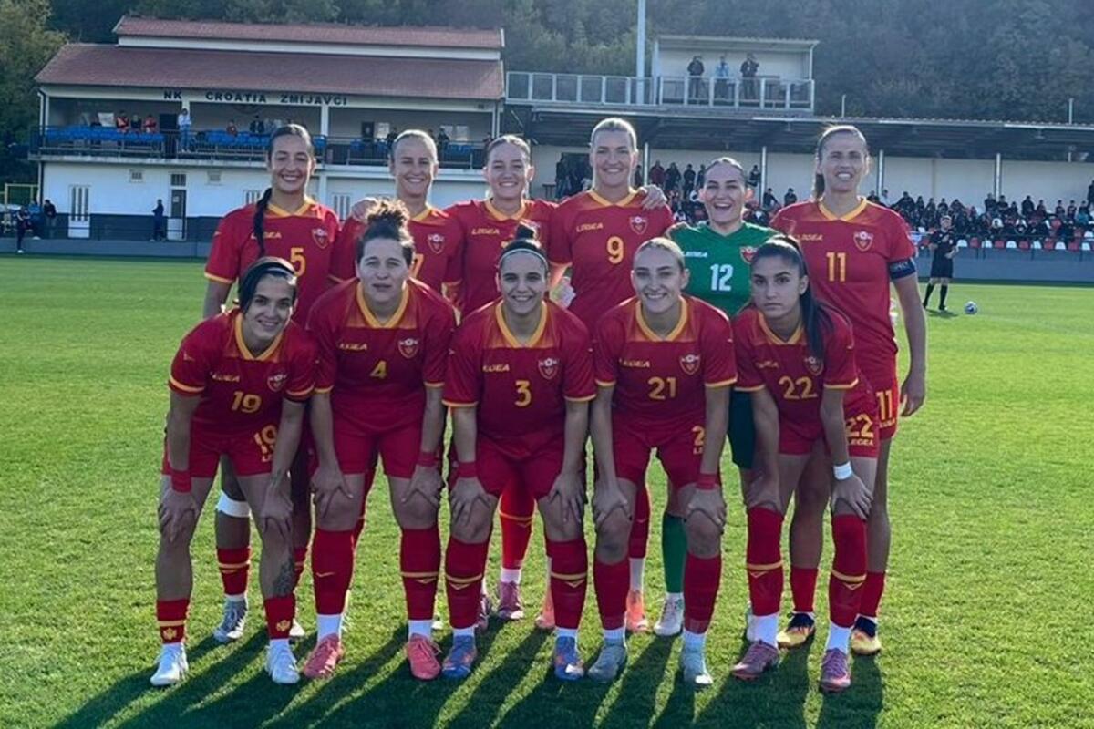Montenegrin women's football team settles match with Croatia at halftime