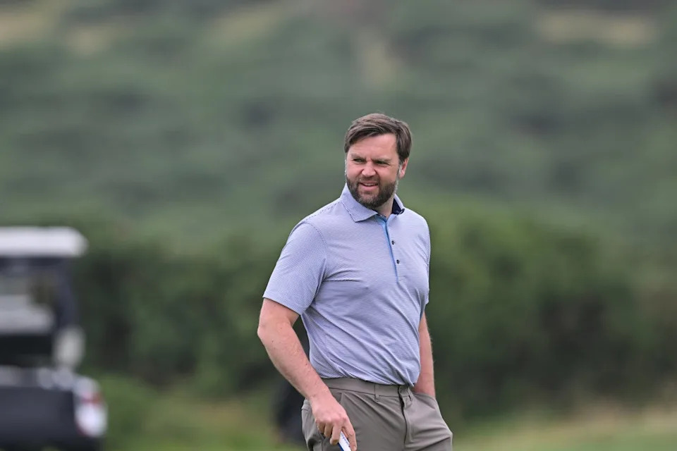 US vice president JD Vance branded the exhibition ugly (Andy Buchanan/PA)