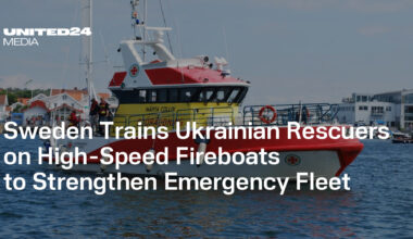 Sweden Trains Ukrainian Rescuers on High-Speed Fireboats to Strengthen Emergency Fleet — UNITED24 Media