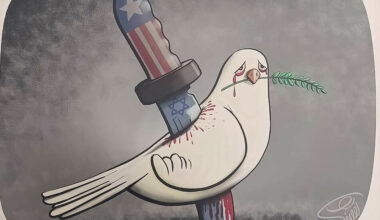 Iranian artists show solidarity with Gaza in “Symphony of Crime” exhibition 