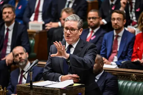 Reuters Sir Keir Starmer speaks during the Prime Minister's Questions on Wednesday