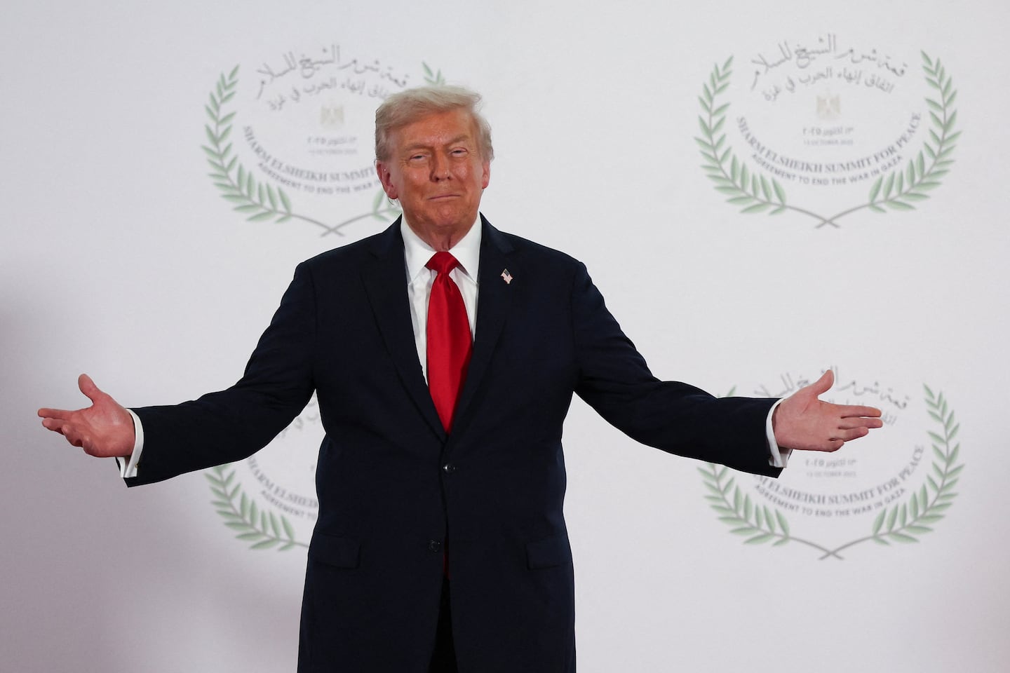 President Trump, in Sharm El Sheikh, Egypt, on Monday, said, “First we have to get Russia done. We gotta get that one done."