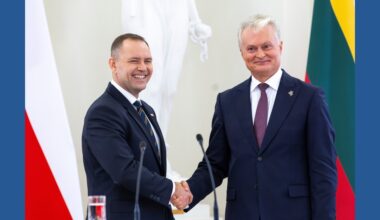 New road linking Baltic states to Poland opens at a time of tensions with Russia