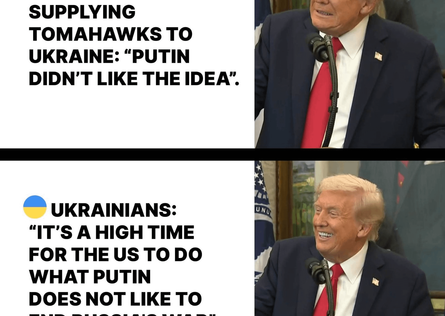 Putin didn’t like the idea”. Ukrainians: “It’s a high time for the US to do what Putin does not like to end Russia's war”. Trump promised to end the war, it’s time to act.
