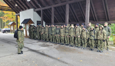 Młodzi adepci Śląskiego Oddziału Straży Granicznej szkolili się w terenie