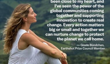 Gisele Bündchen has joined The Earthshot Prize Council