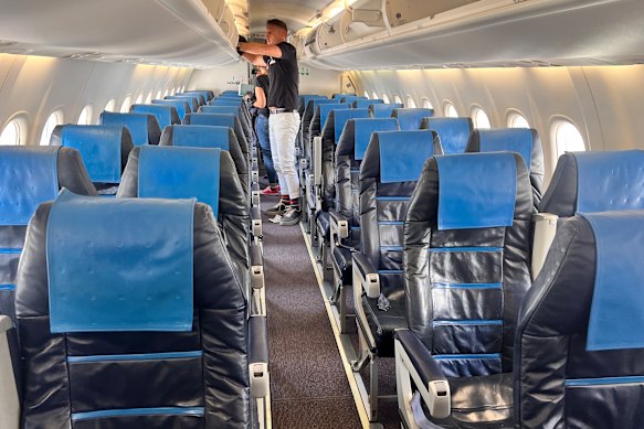 Business class seats are the same size as economy.