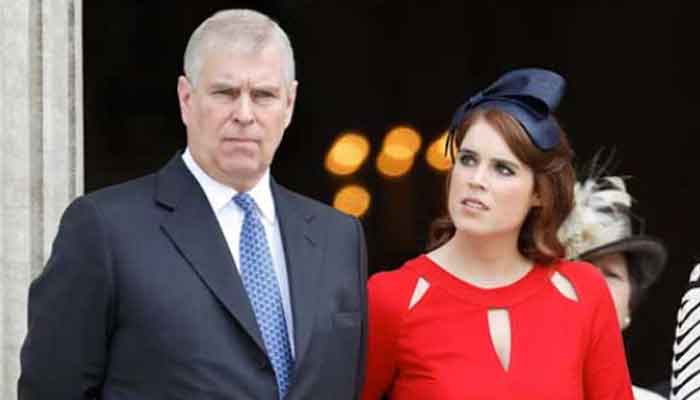 Prince Andrew with his daughter Princess Eugenie: File photo