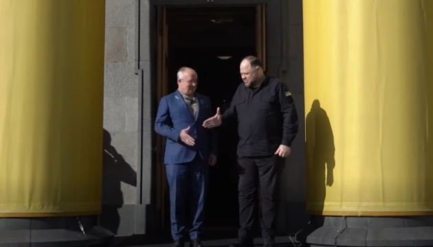 Lithuanian parliament speaker makes first visit to Ukraine