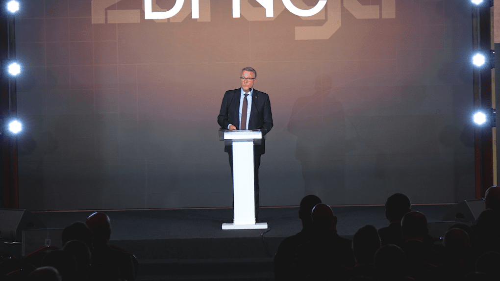 The Danish Minister ​​for Industry, Business and Financial Affairs, Morten Bødskov, took part in the International Defence Industries Forum in Kyiv on Oct 6, 2025. Photo: UNITED24 Media 